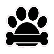 Acrylic - 2.5 Inch Paw with Bone