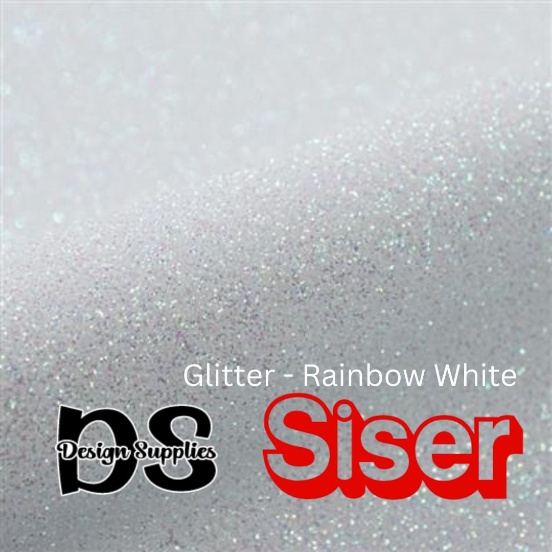Siser Glitter 2 - Rainbow White