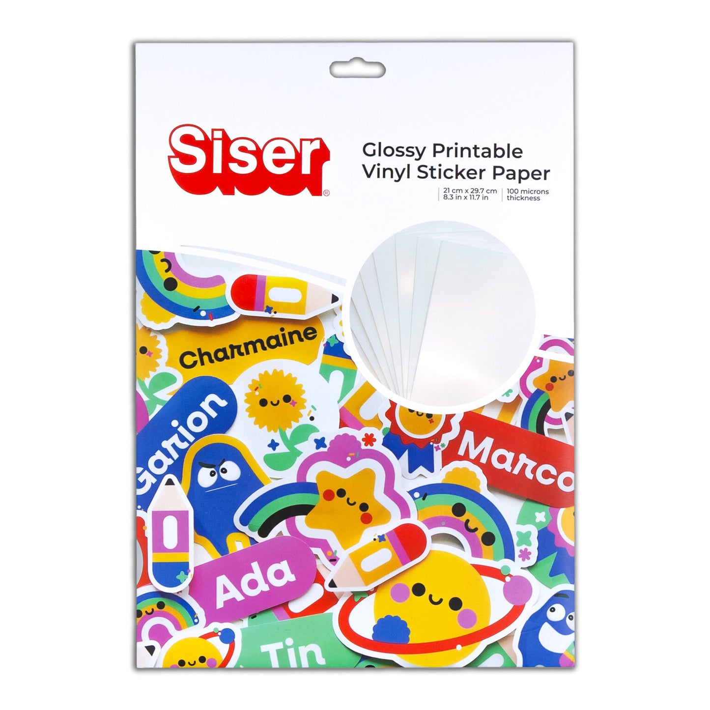 Siser Printable Sticker - White Gloss
