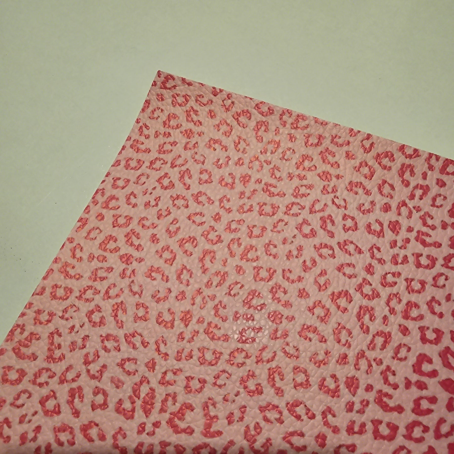 Printed Leatherette - Pink Leolard