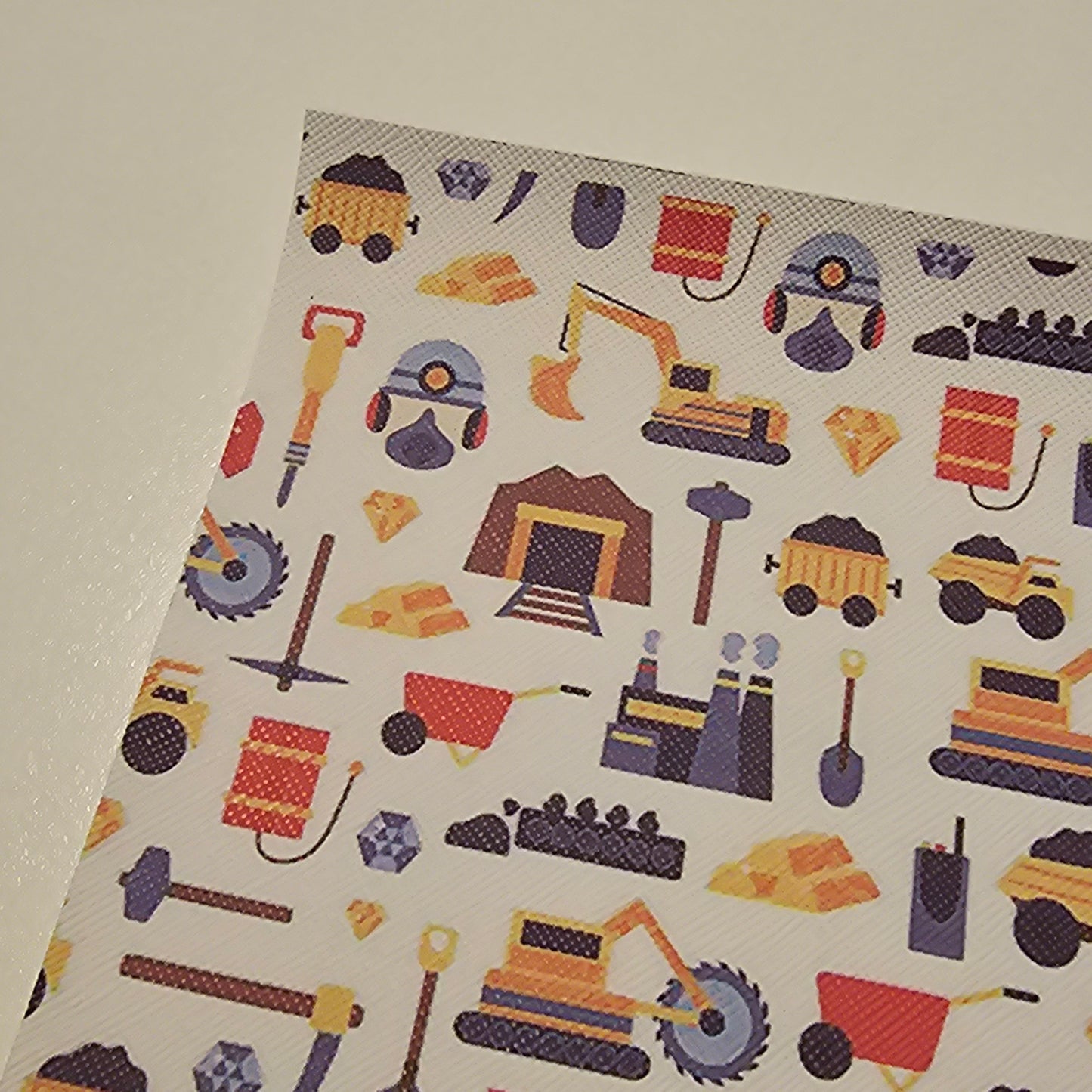 Printed Leatherette - Work Site