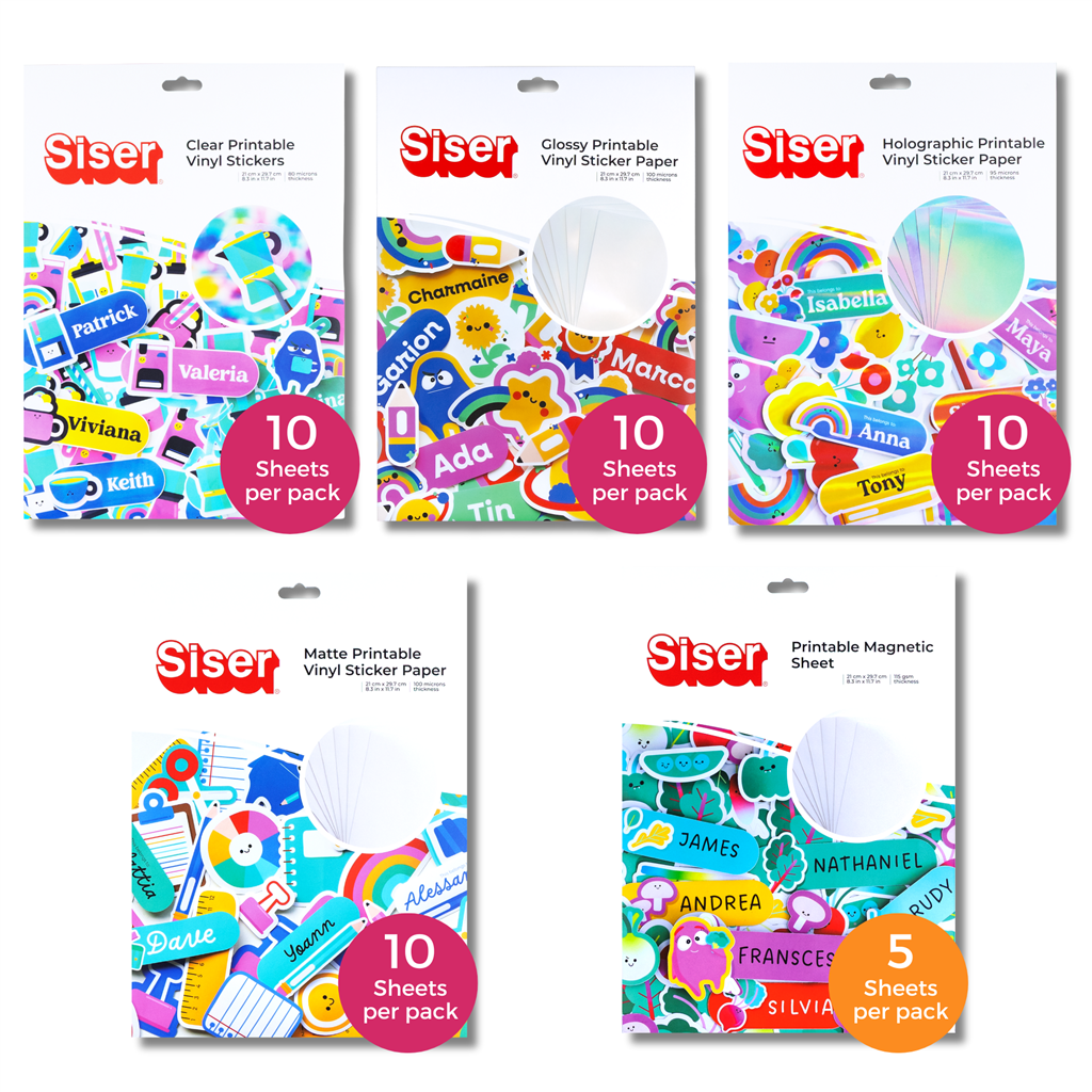 Siser Printable Sticker Range