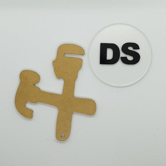 Acrylic - Spanner and Hammer - 3 Inch