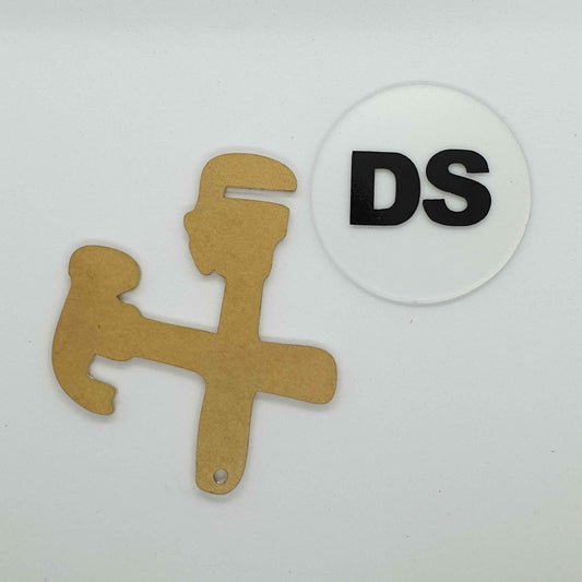 Acrylic - Spanner and Hammer - 3 Inch