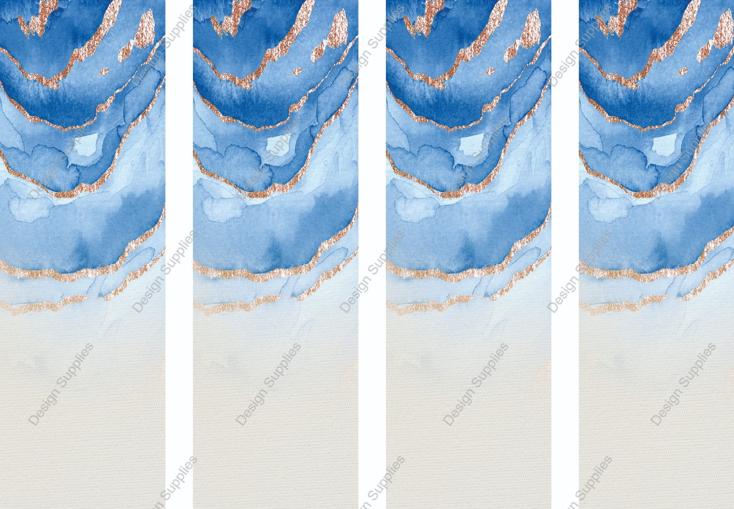 Blue Watercolour - Pen Wraps