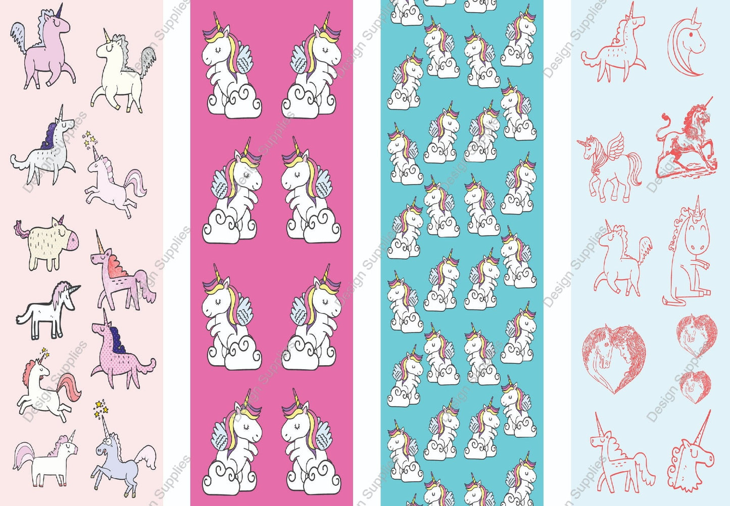 Cartoon Unicorn - Pen Wraps