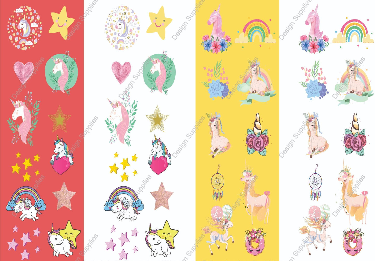 Cartoon Unicorn - Icons - Pen Wraps