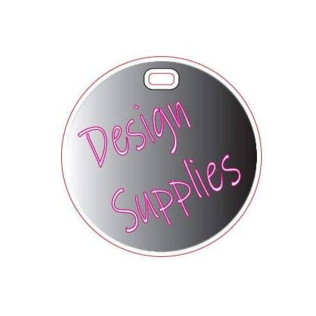 Acrylic - Luggage Tag - Circle 3 Inch