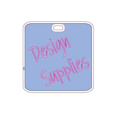 Acrylic - Luggage Tag - Square 3 Inch