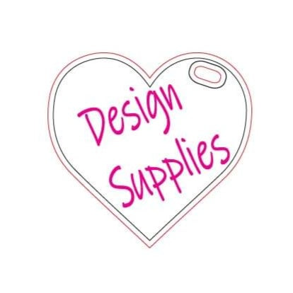 Acrylic - Luggage Tag - Heart 3 Inch