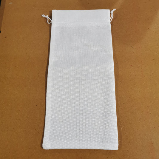 Wine Bottle Bag - White