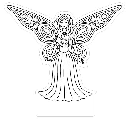 Acrylic - Lightbox Acrylic - Fairy Princess