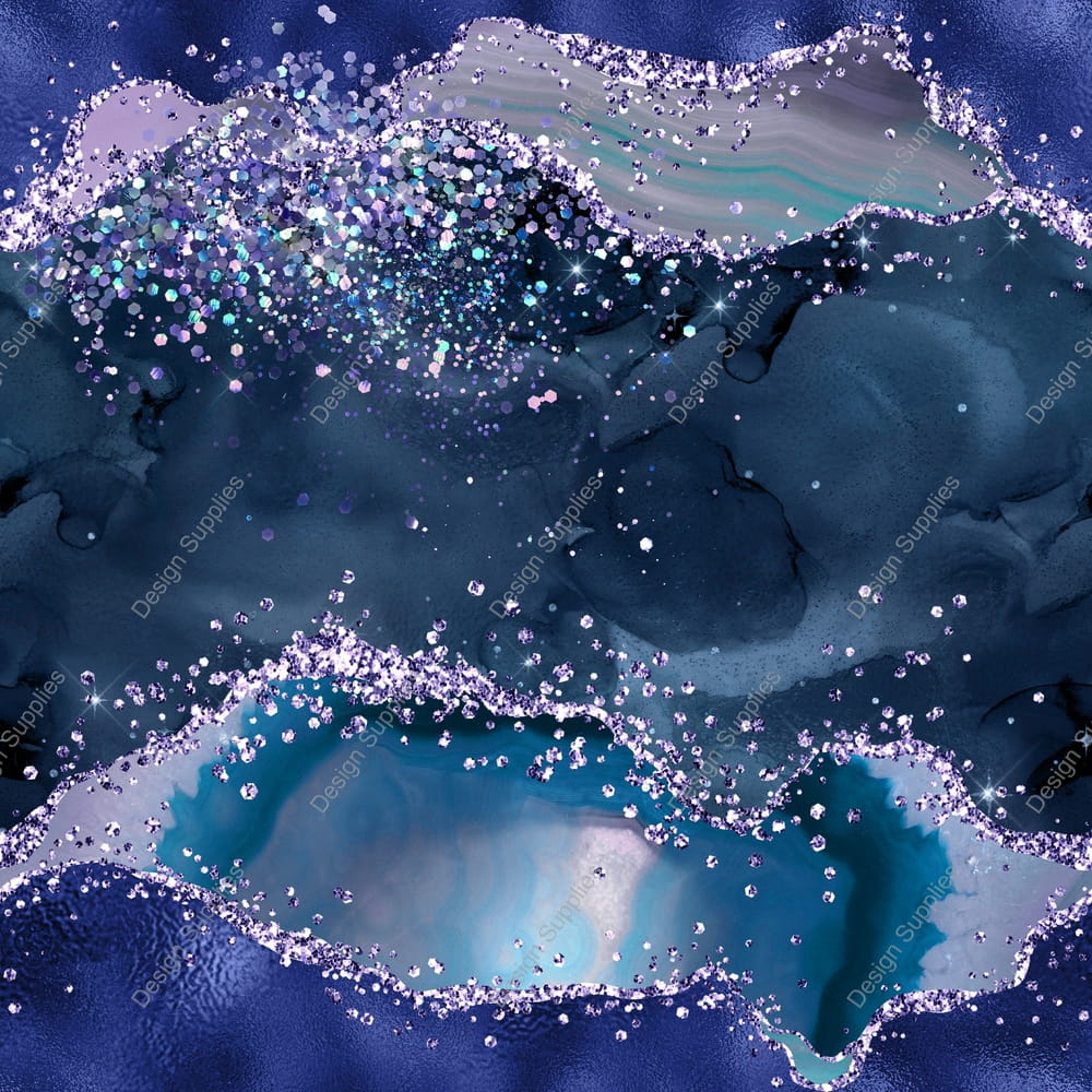 Ocean Glitter Agate