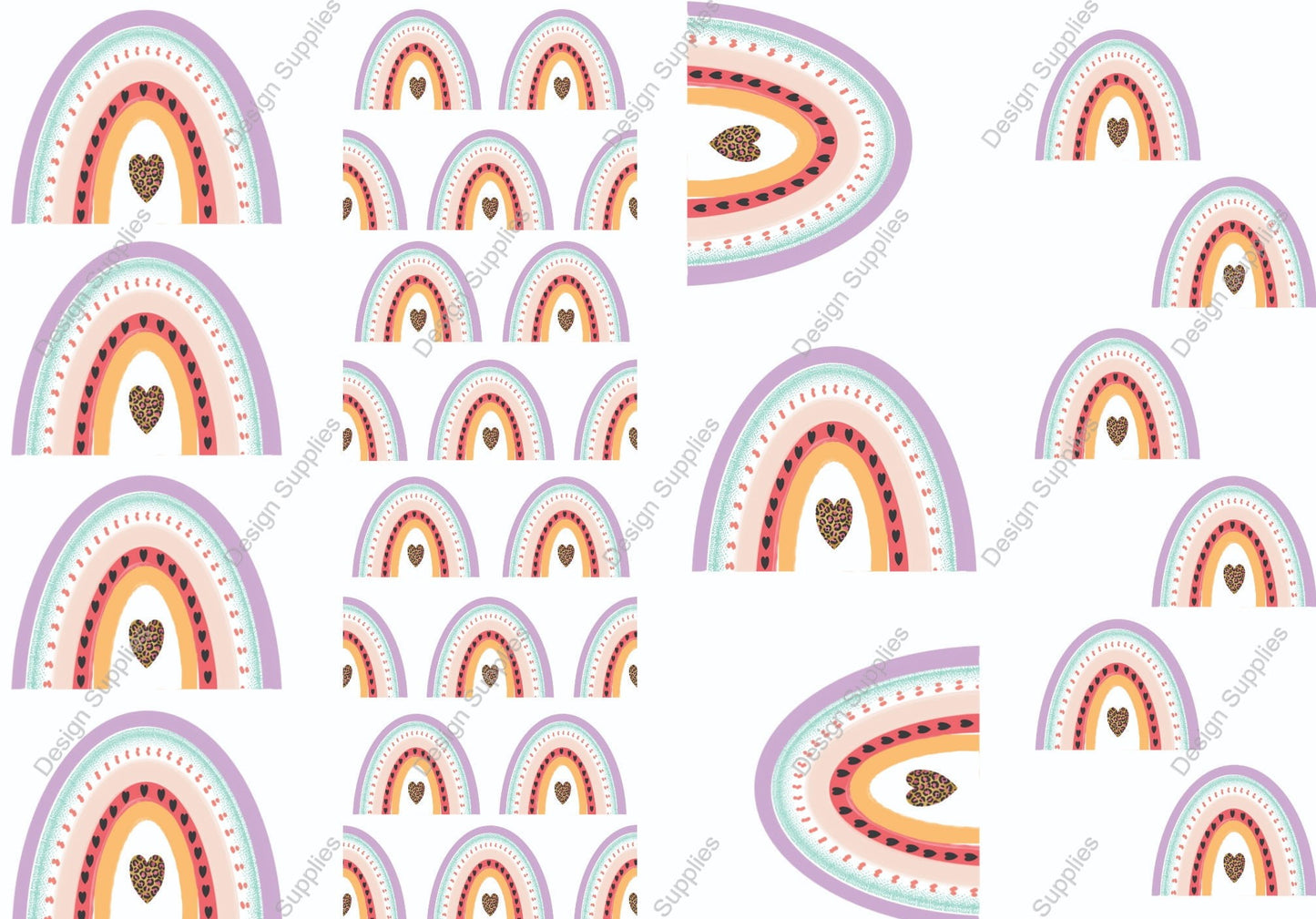 Pastel Leopard Rainbow - Pen Wraps