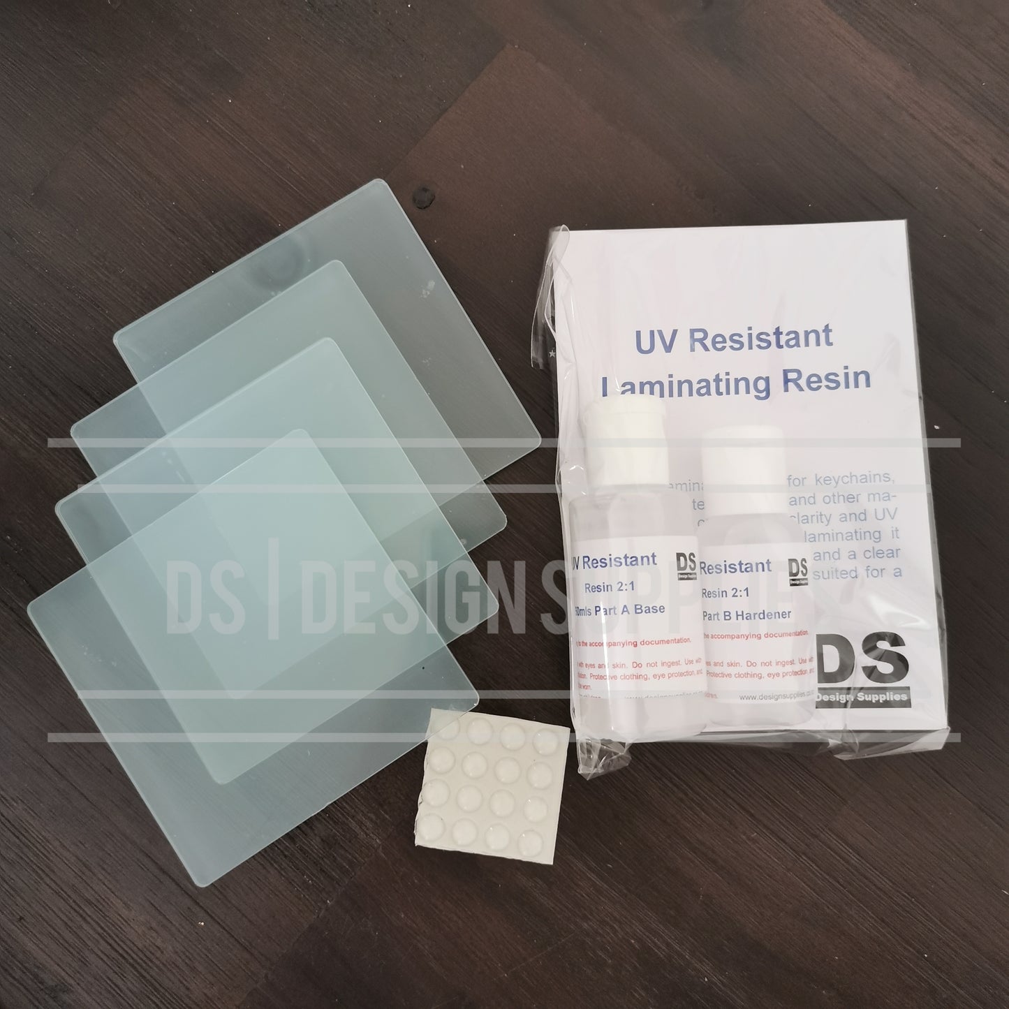 Acrylic 4 Pack Square Coaster Starter Set