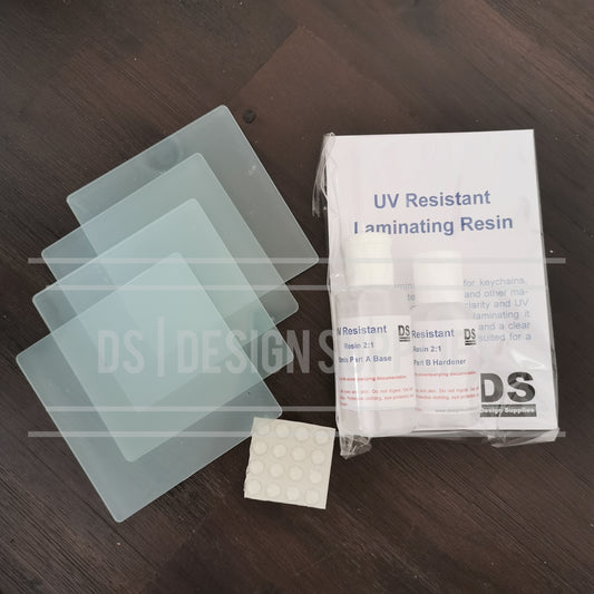 Acrylic 4 Pack Square Coaster Starter Set