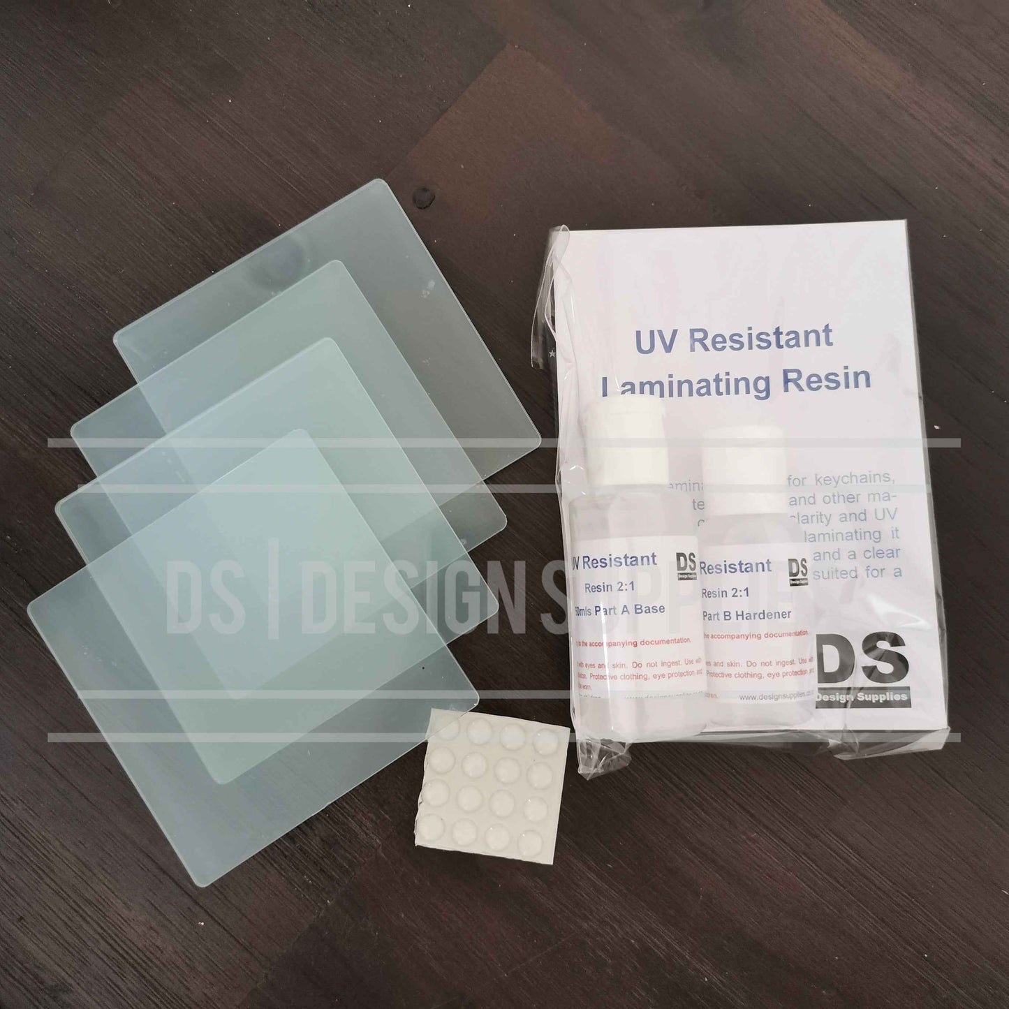 Acrylic 4 Pack Square Coaster Starter Set