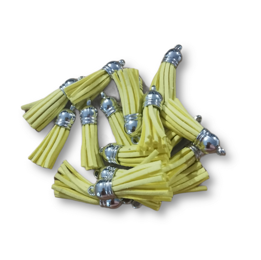 10 Pack Sunshine Yellow Tassels