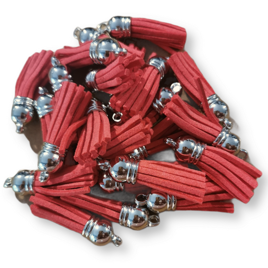 10 Pack Peach Coral Tassels