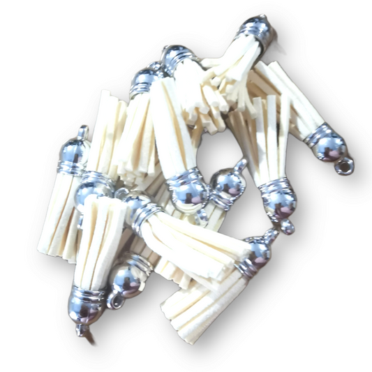 10 Pack Cream Tassels