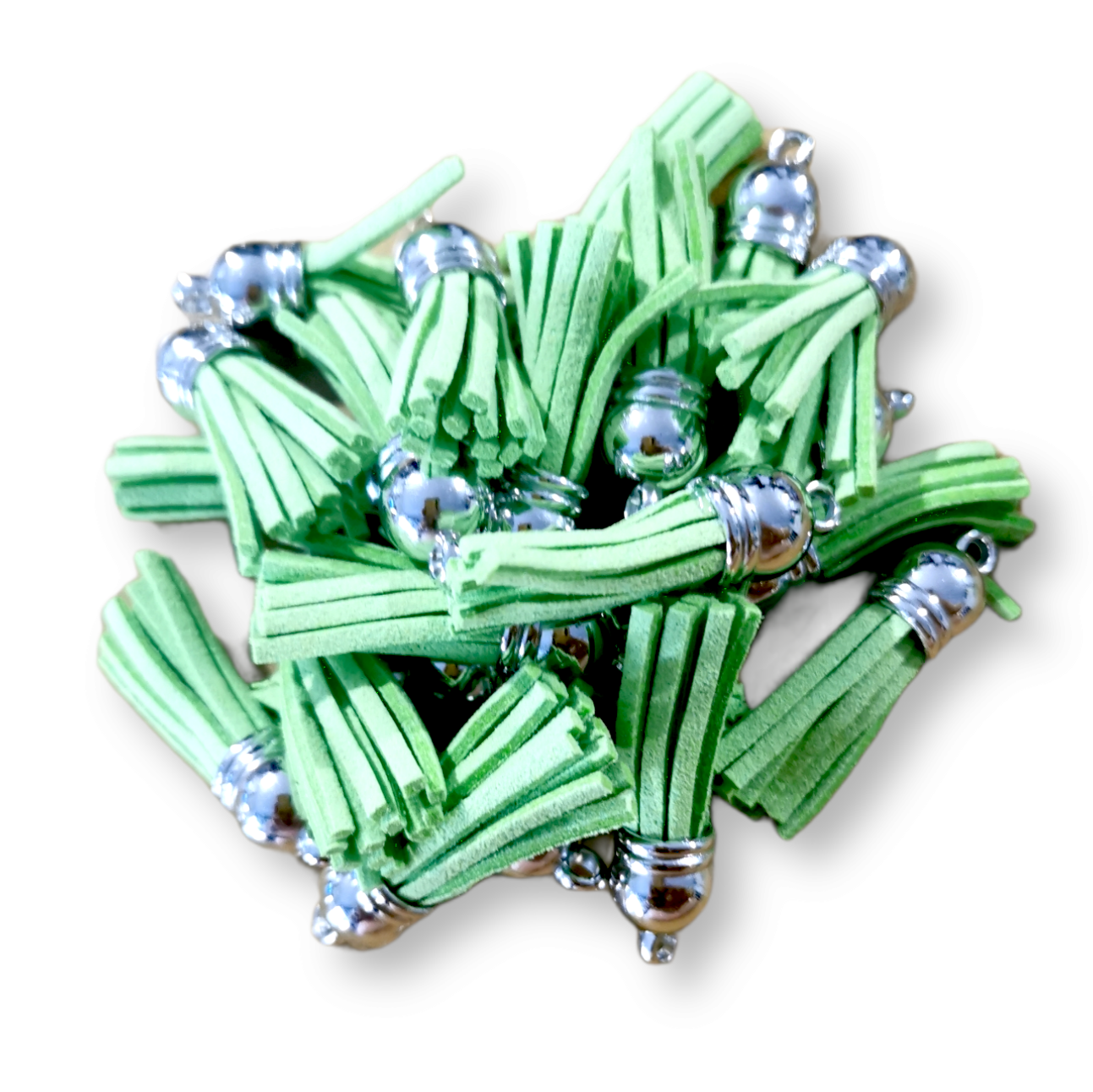 10 Pack Lime Tassels