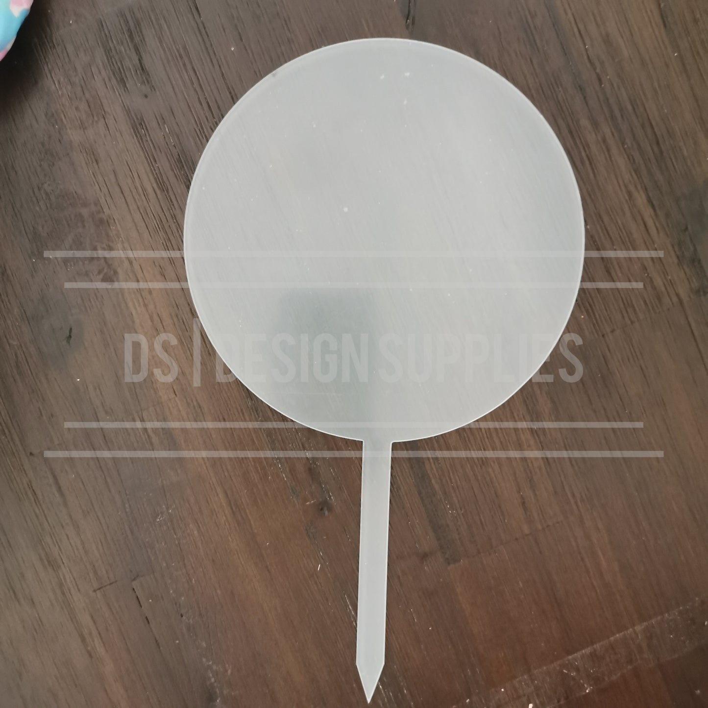 Acrylic - 6 Inch Circle Cake Topper