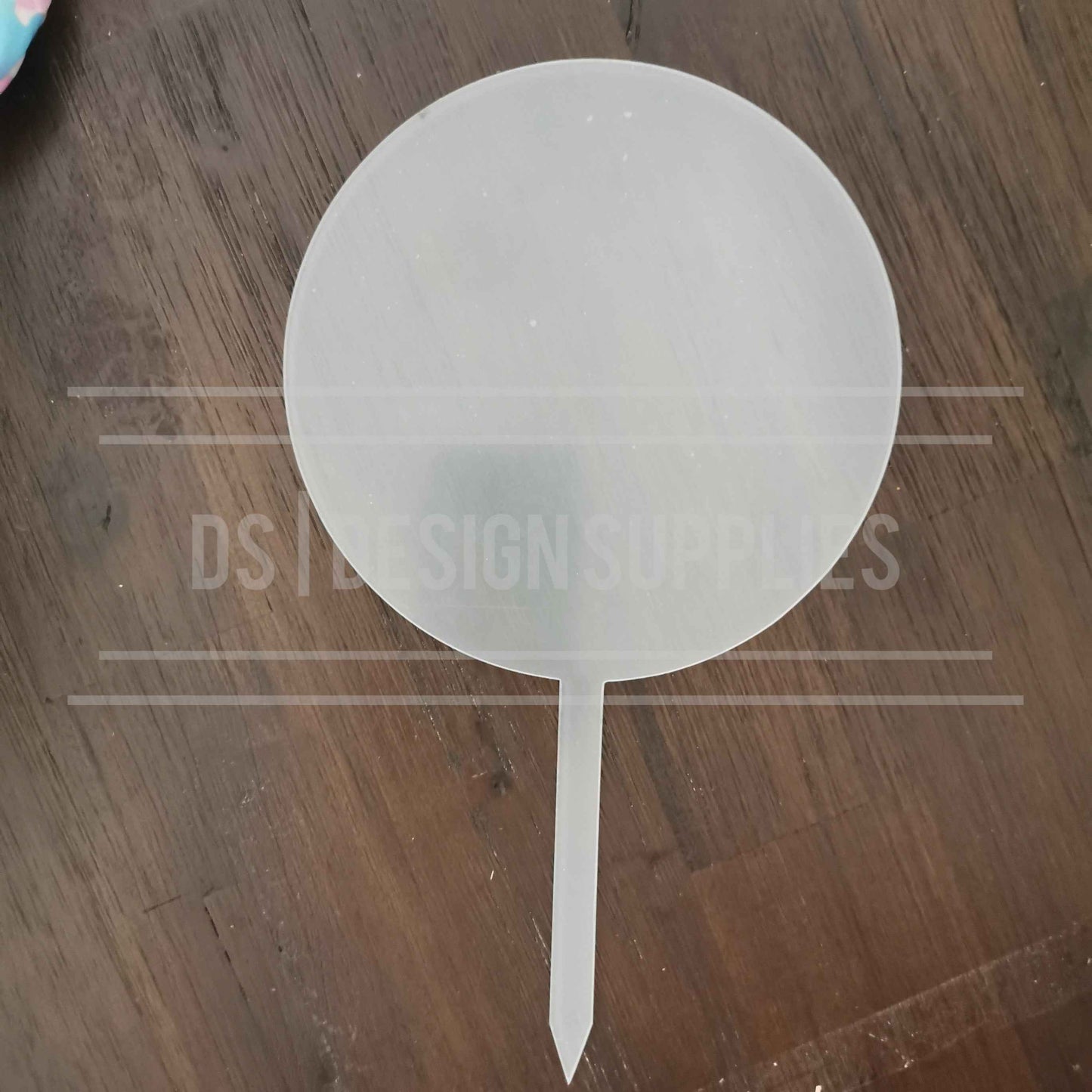 Acrylic - 6 Inch Circle Cake Topper