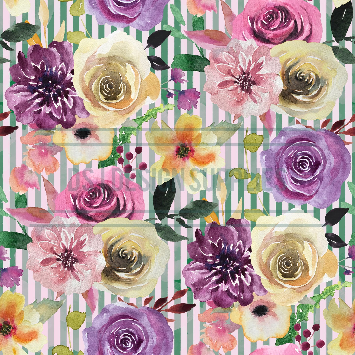 Floral and Stripes