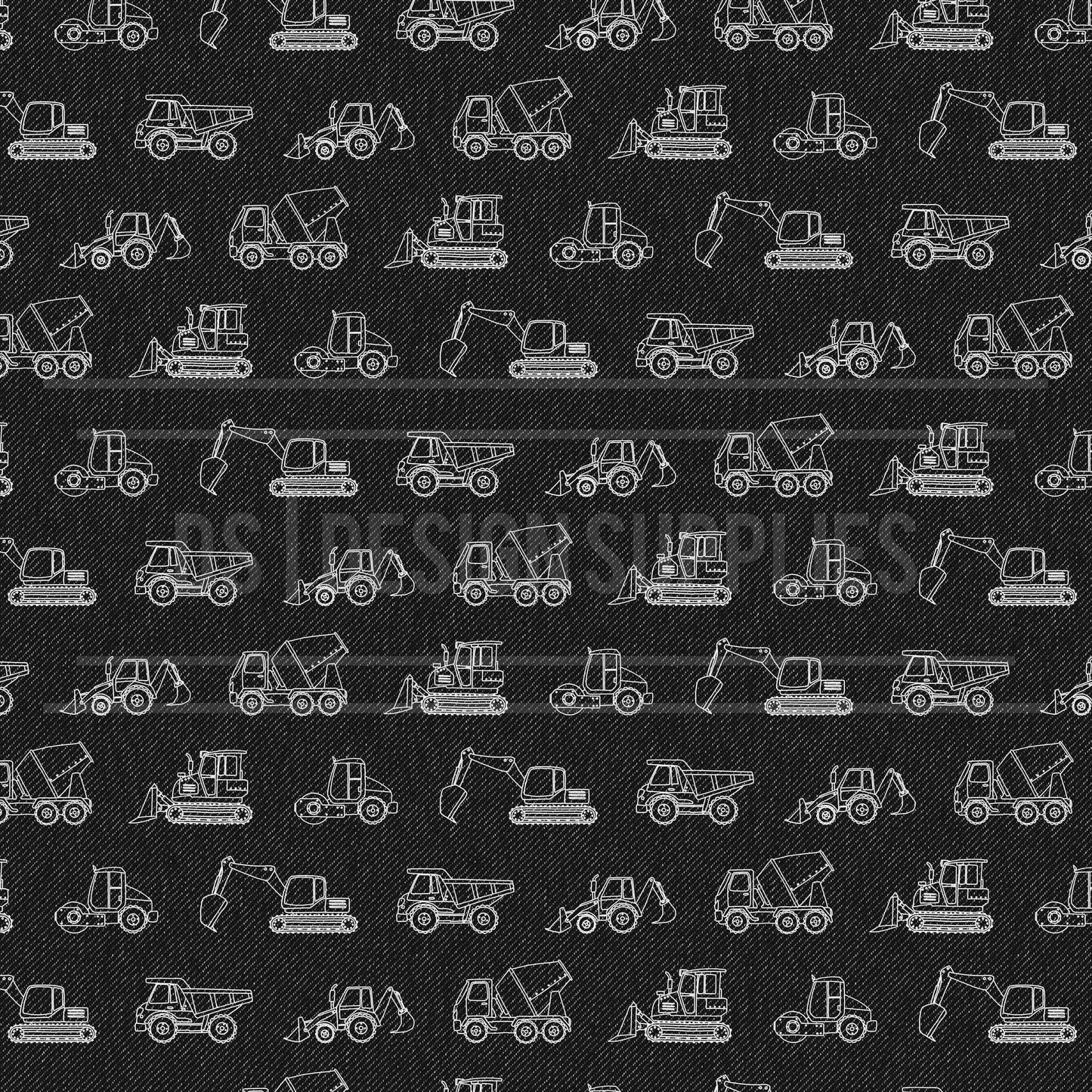 Construction White on Black