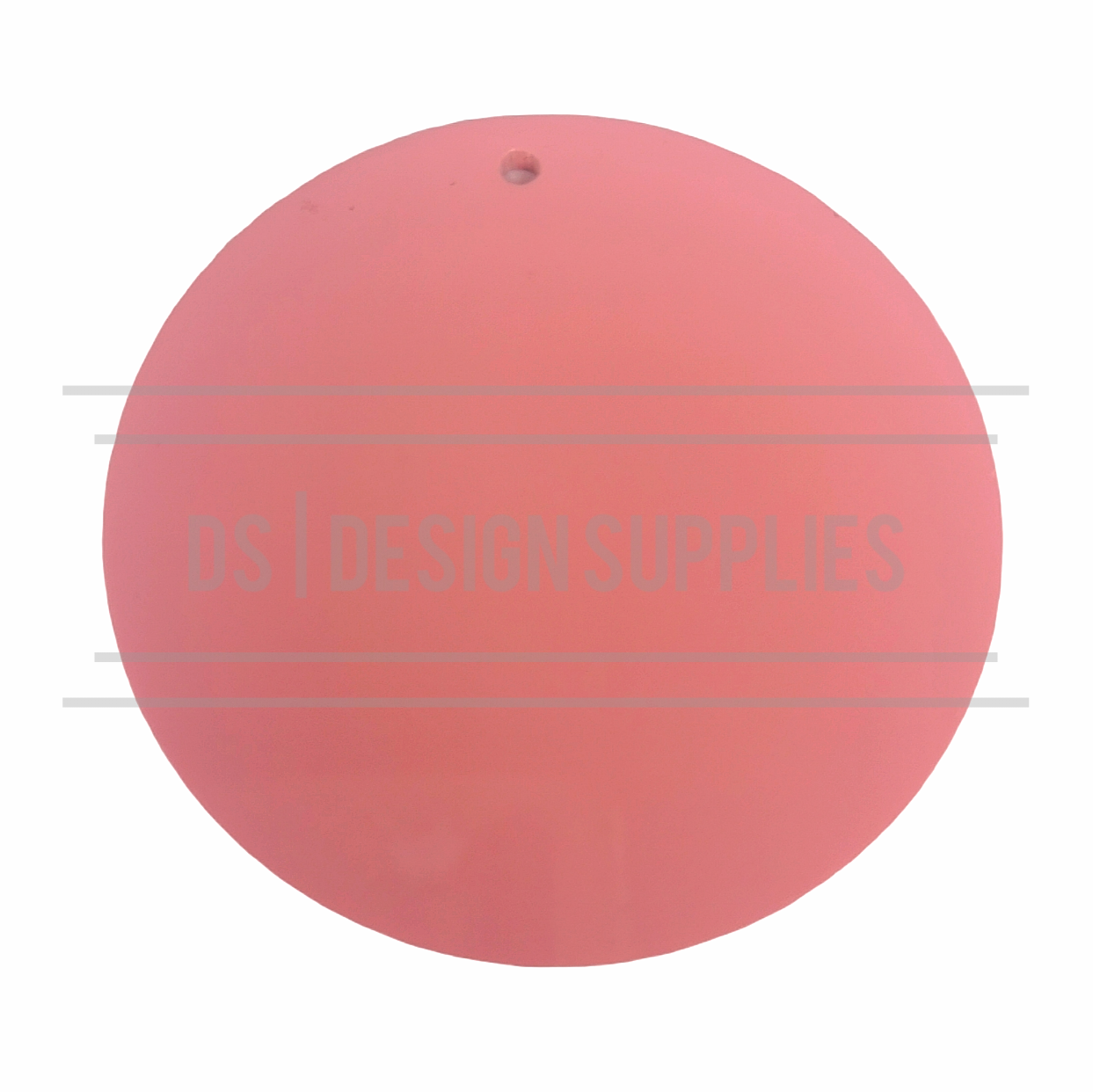 Acrylic - 2.5 inch Circle Pastel Pink