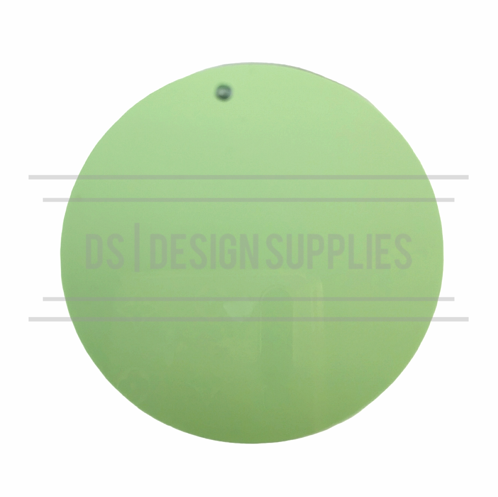 Acrylic - 2.5 inch Circle Pastel Mint