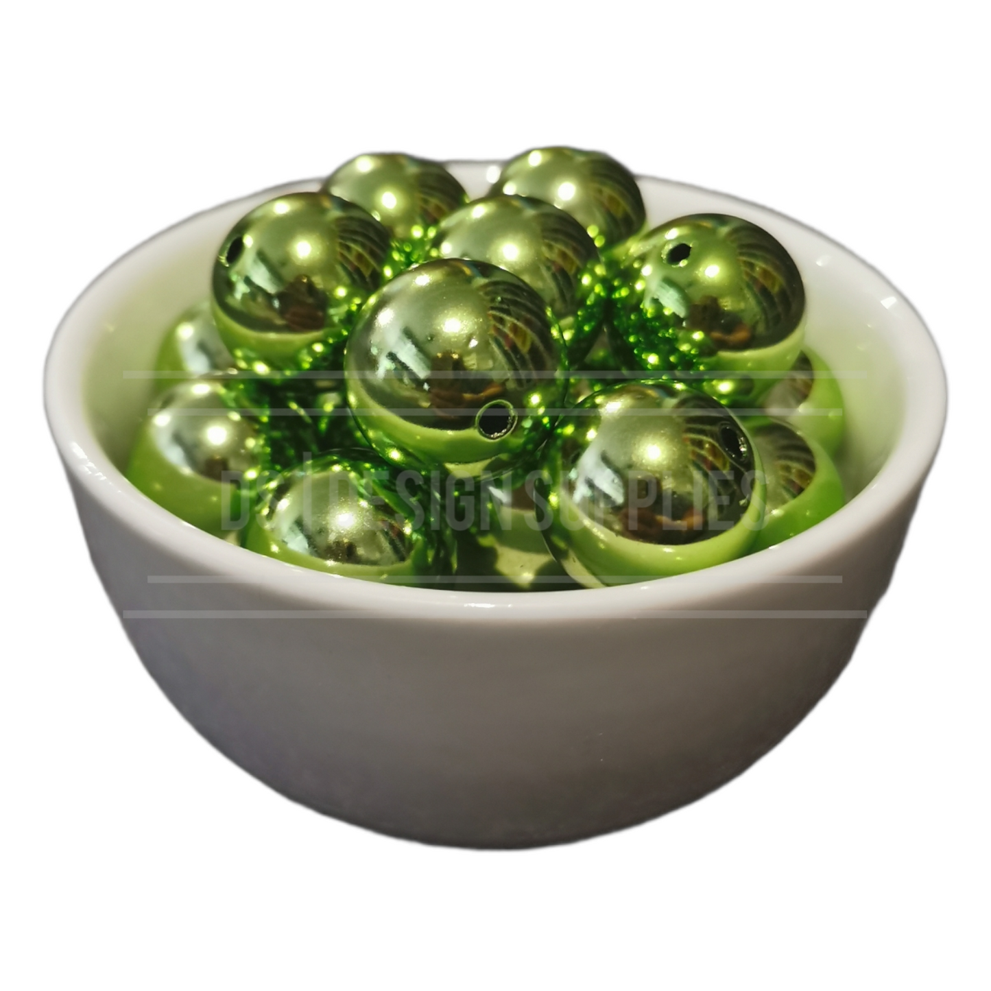 20mm Metallic - Spring Green