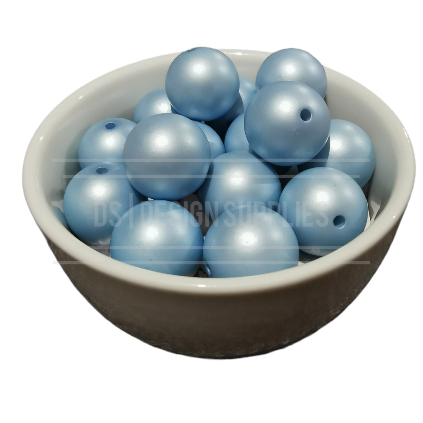 20mm Matte Metallic - Paled Turquoise