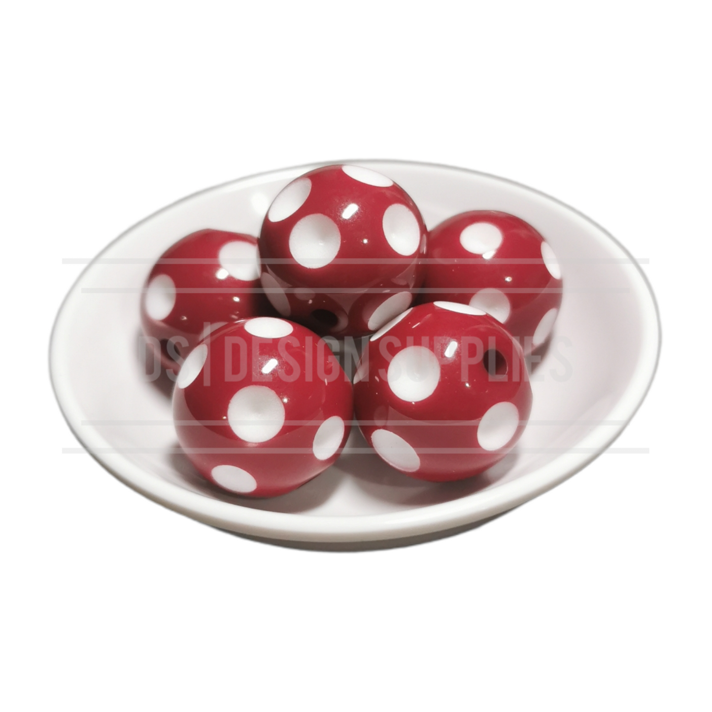 20mm Dimple - Burgundy