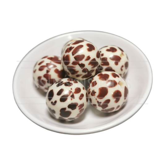 20mm Animal Print - Cow Print - Tan