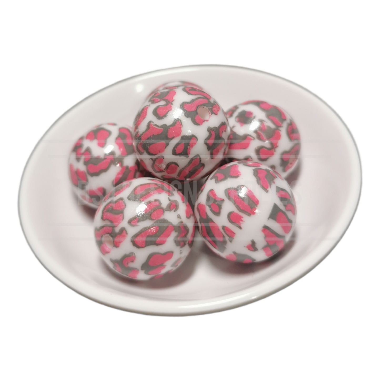 20mm Animal Print - Leopard Print -Pink