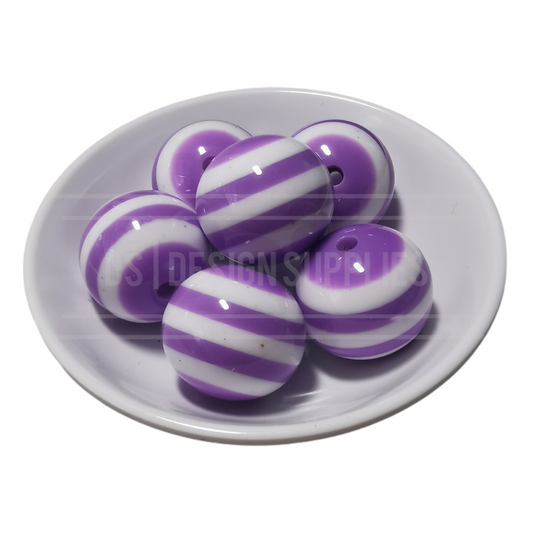 20mm Candy Stripe - Lilac