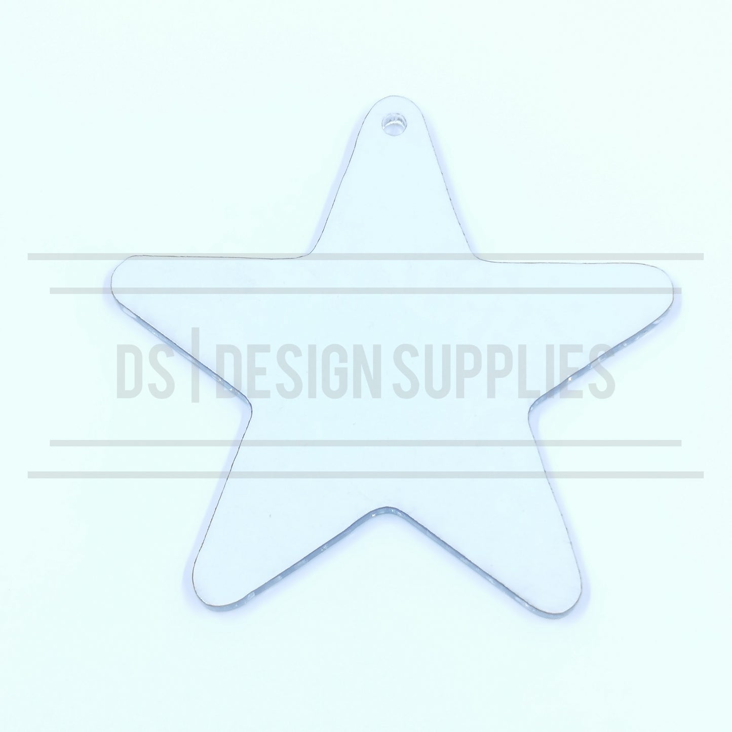Acrylic - 4 Inch Star - Clear 2mm