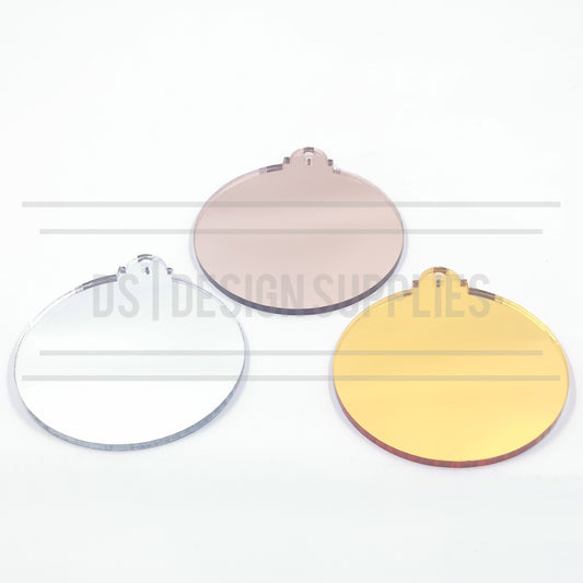 Acrylic - 4 Inch Bauble - Mirror