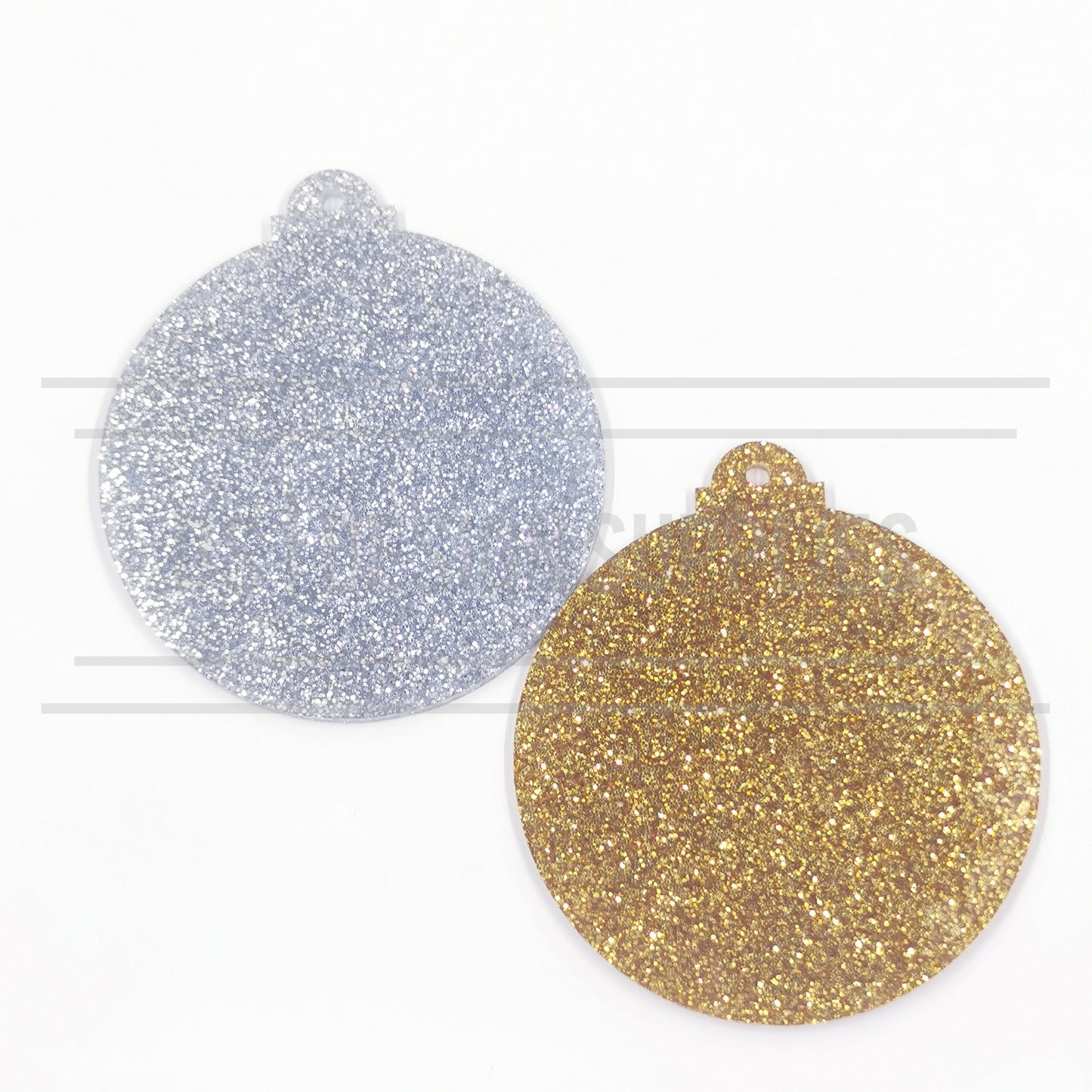 Acrylic - 4 Inch Bauble - Glitter