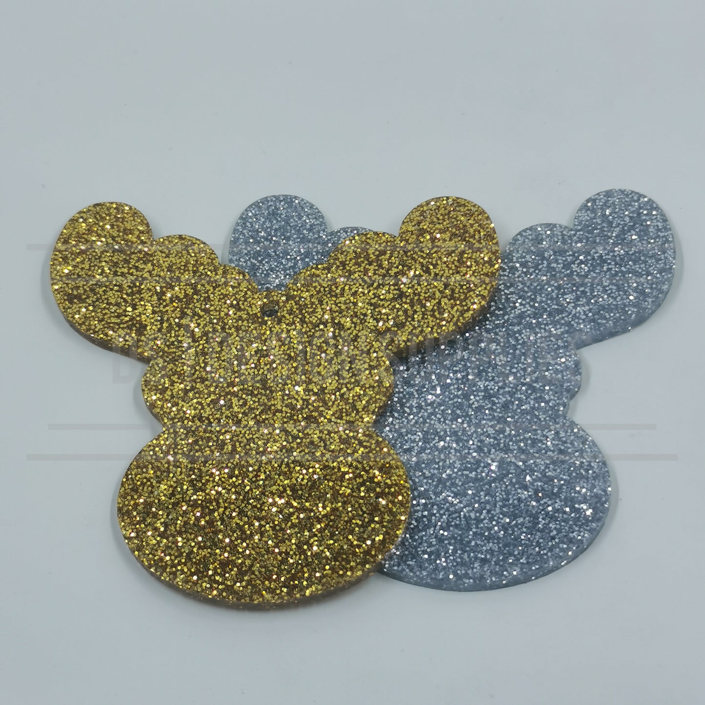 Acrylic - 4 Inch Reindeer Face - Glitter