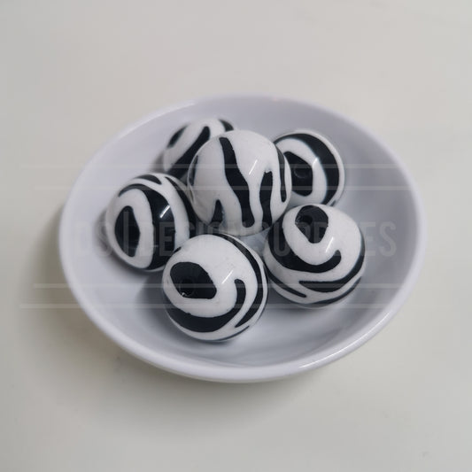 20mm Zebra Stripes - White