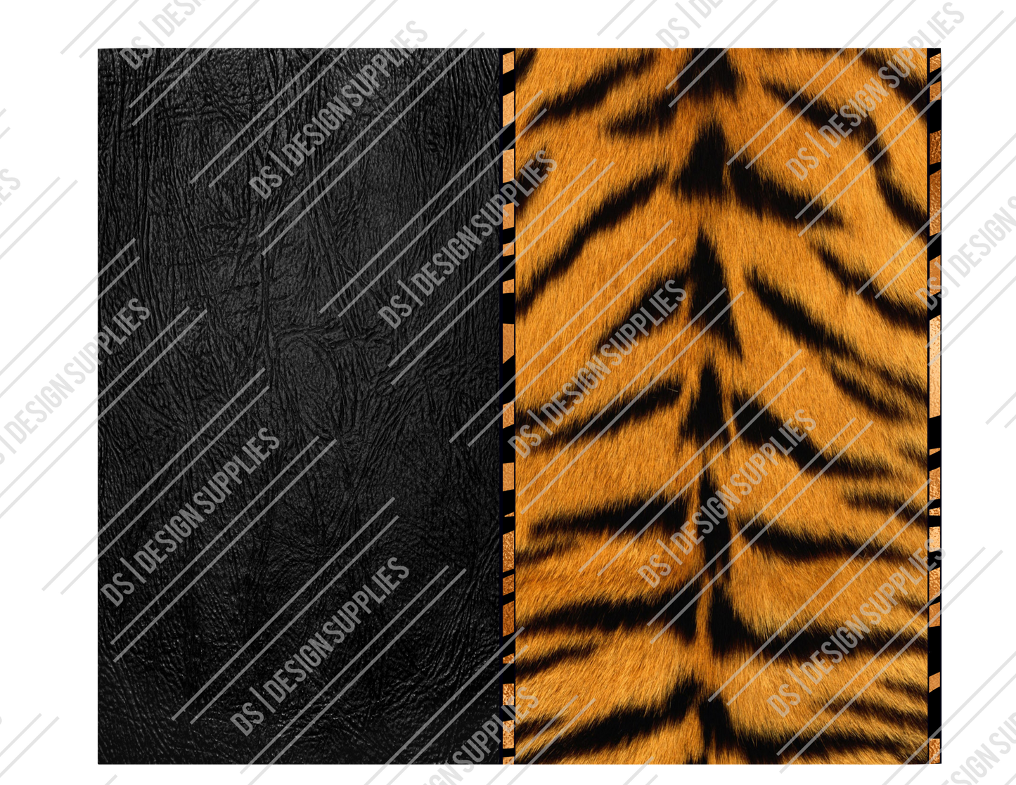 Leathet Tiger - Half Split - Tumbler Wrap