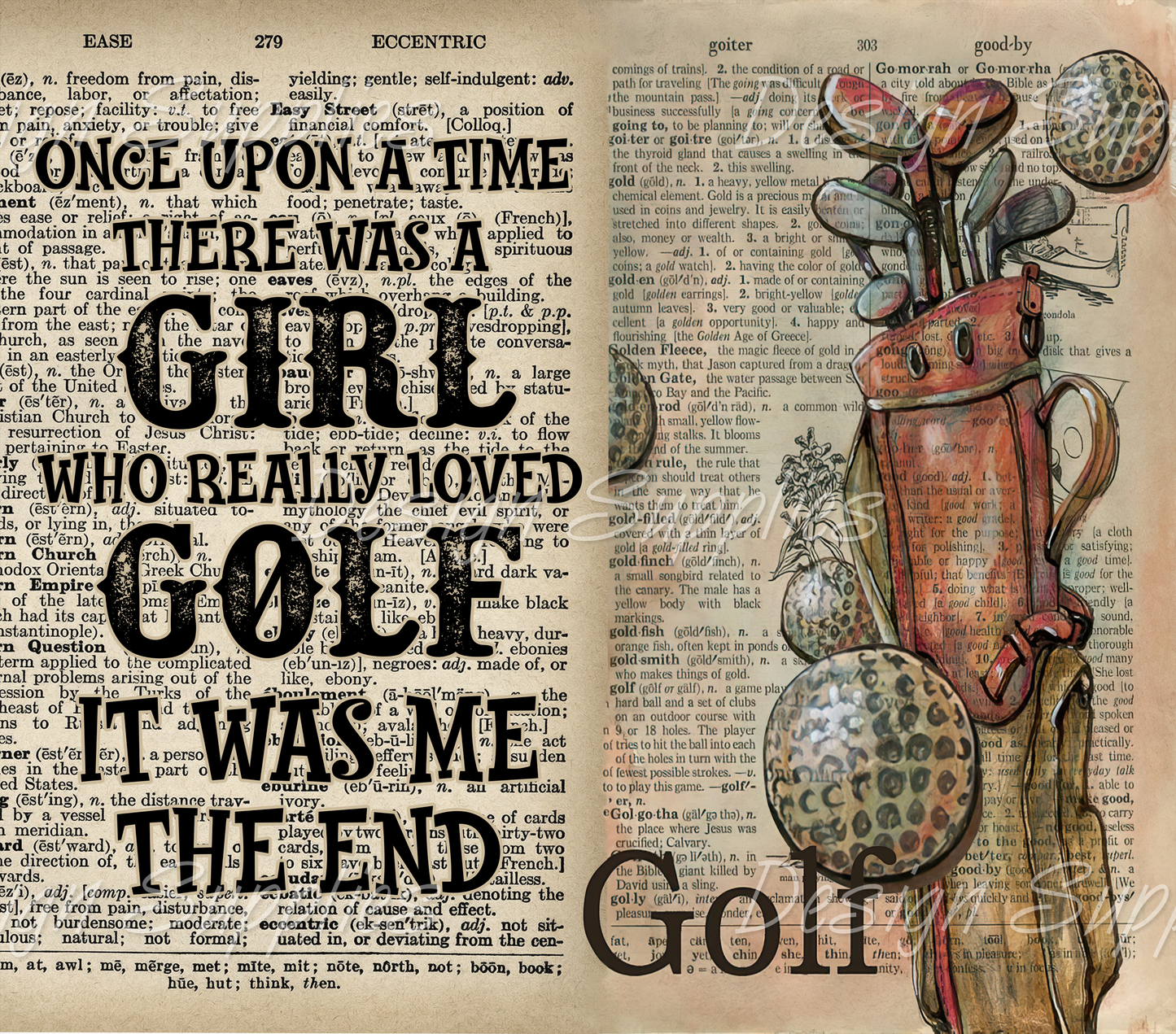 Tumbler Wrap - Golf Girl