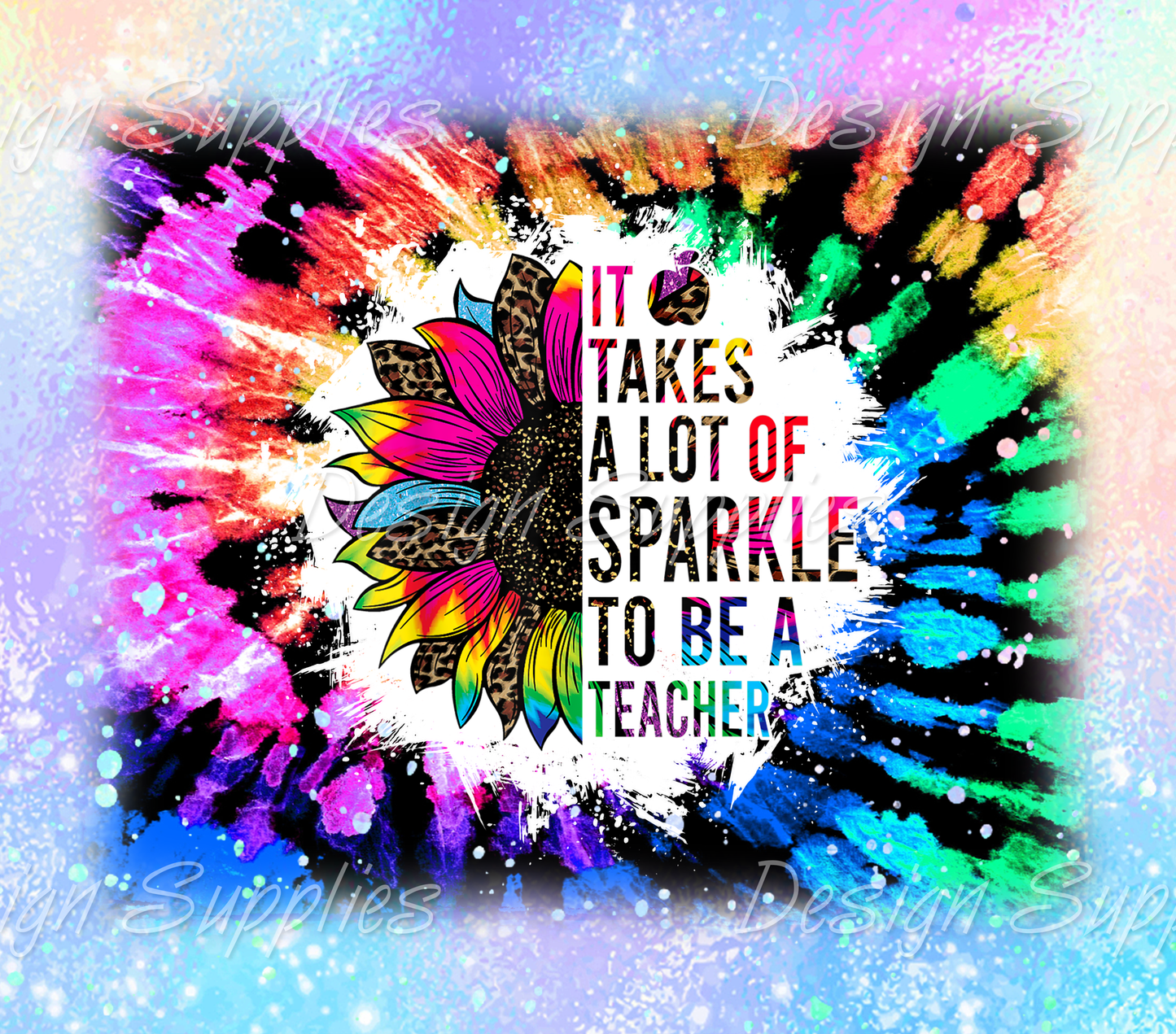 Tumbler Wrap - Teacher Sparkle