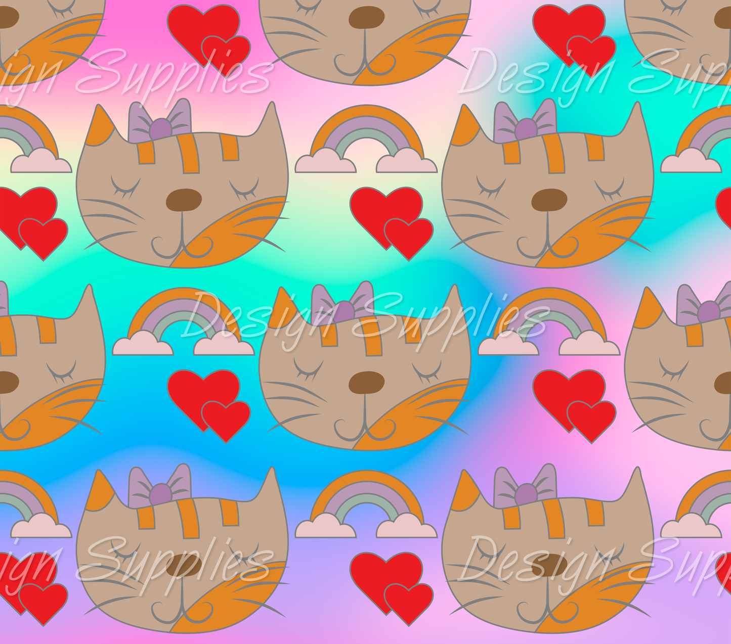 Tumbler Wrap - Cat Heads