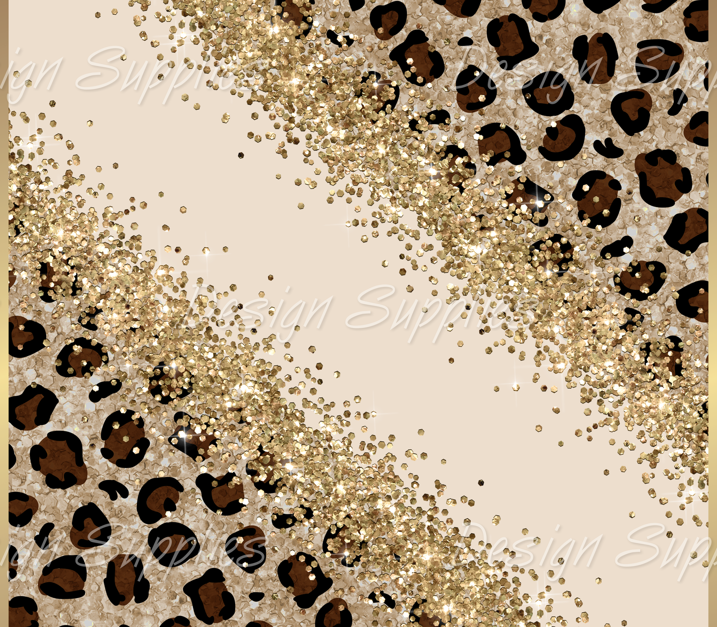Tumbler Wrap - Diagonal Leopard