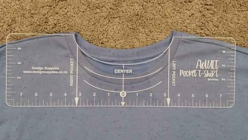 Adult Pocket Large Shirt Alignment Acrylic