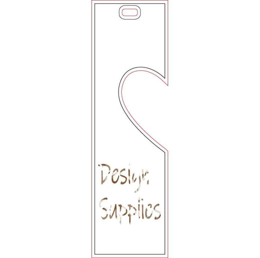 Acrylic - Bookmark Small with Heart Cutout