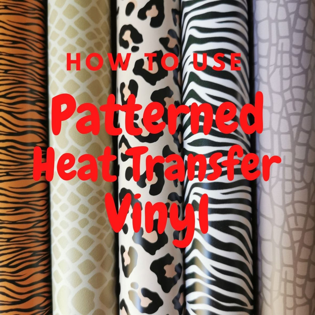 How to apply our Patterned Heat Transfer Vinyl